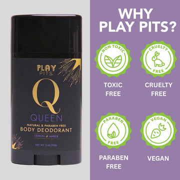 Desodorante natural de Play Pits, apto para piel sensible y cuidado suave