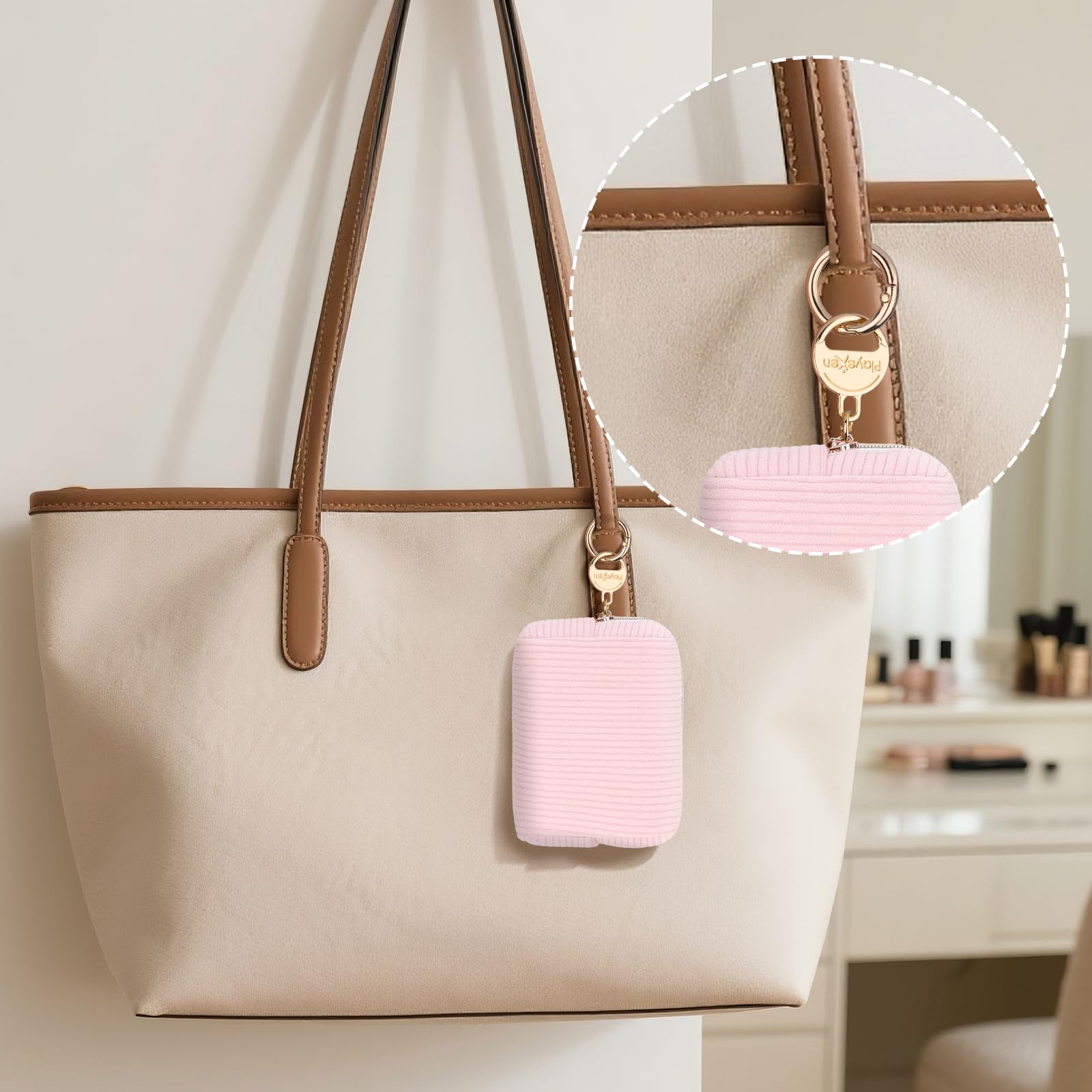 Neceser de pana Playexen, compacto y portable para viaje.