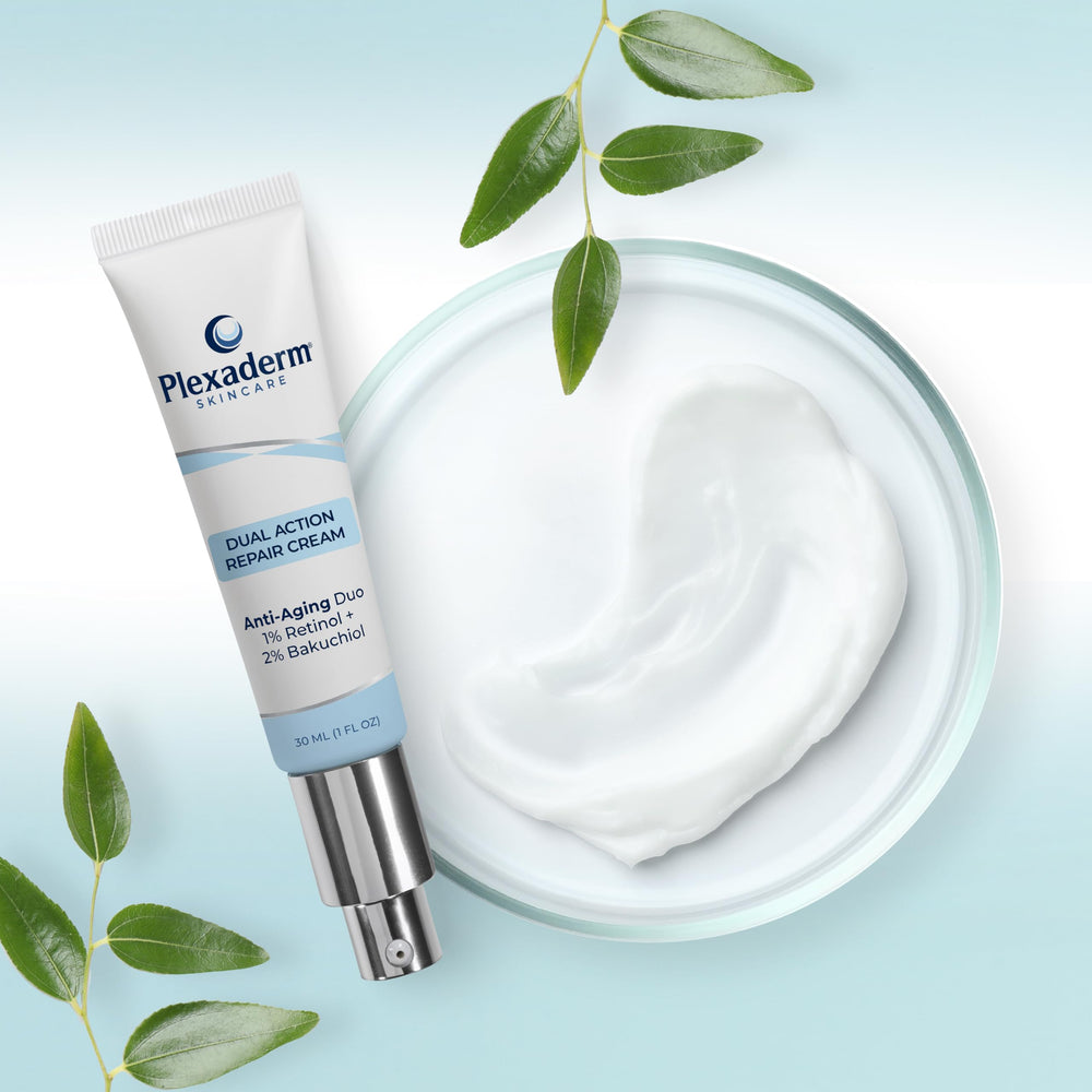 Plexaderm Dual Action Repair: envase cuello y escote listo para la rutina.