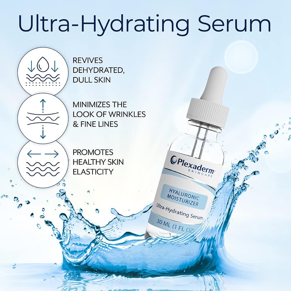 Plexaderm Hidratante Hialurónico, textura cremosa que suaviza la piel.