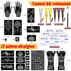 PllusJoys diseños grandes de manos y antebrazos para tatuajes temporales, variedad para elegir.