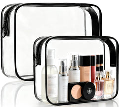 ploimyur bolsa-maquillaje-transparente-tamano-cuarto facilita revisión rápida en seguridad