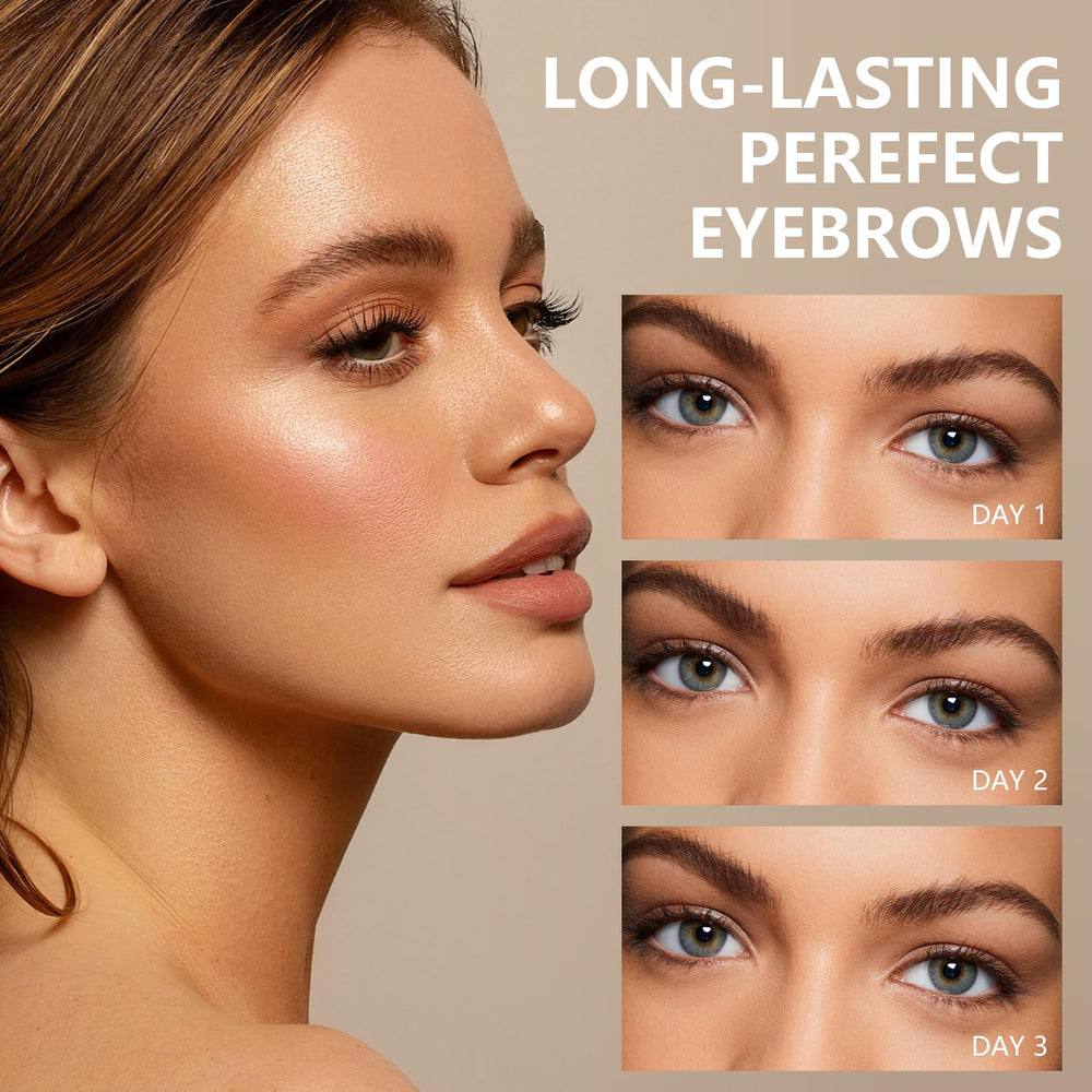 Plresen Easy Peel Off Eyebrow Gel peel-off action demonstrates clean removal.