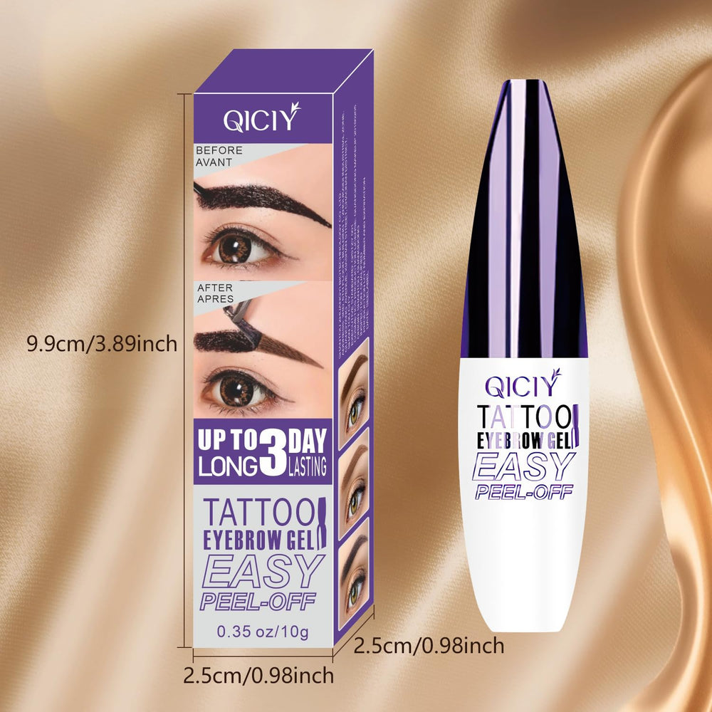 Plresen Easy Peel Off Eyebrow Gel compact portable for on-the-go touch-ups.