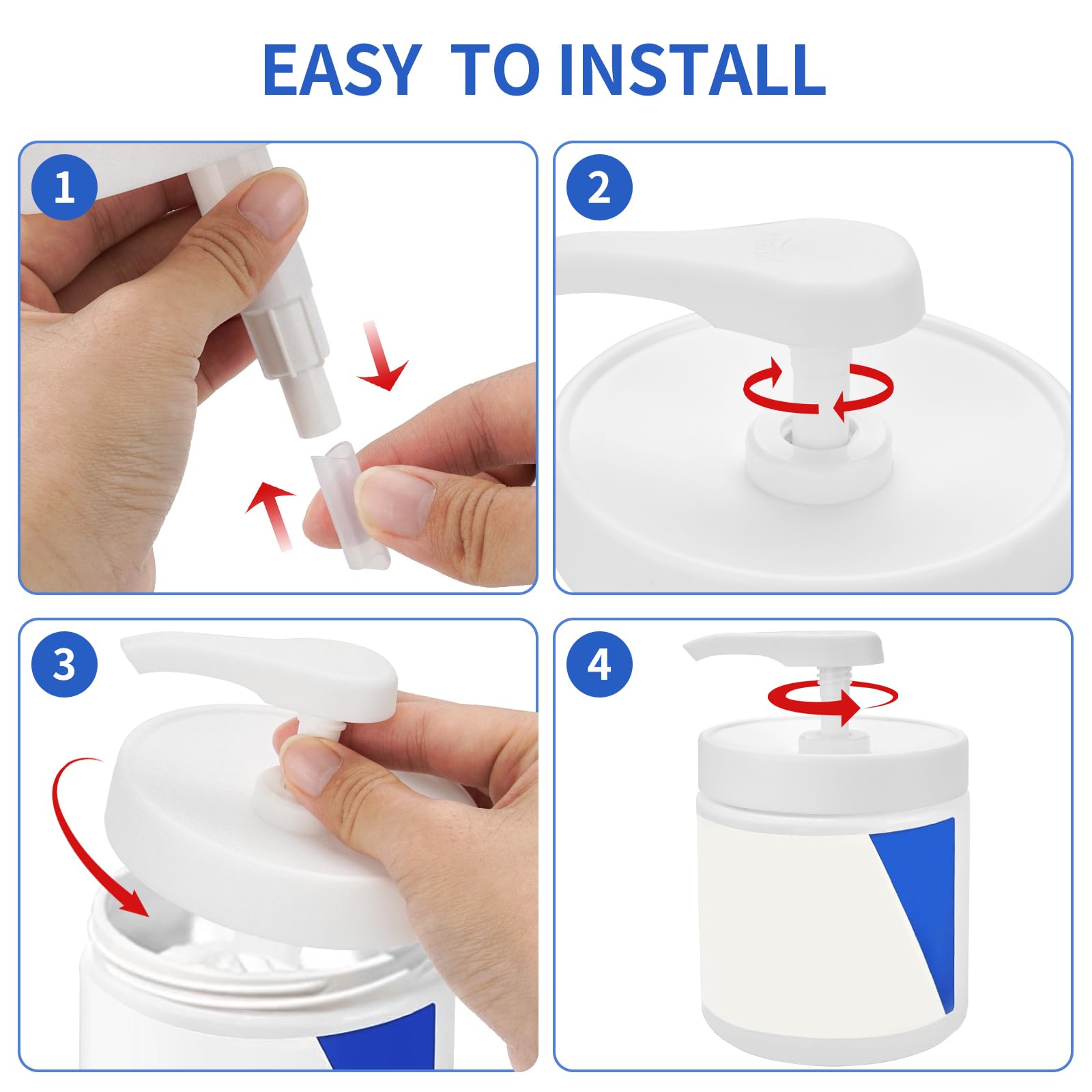 Plus tard diseño ergonómico, reducción de desperdicio de crema.