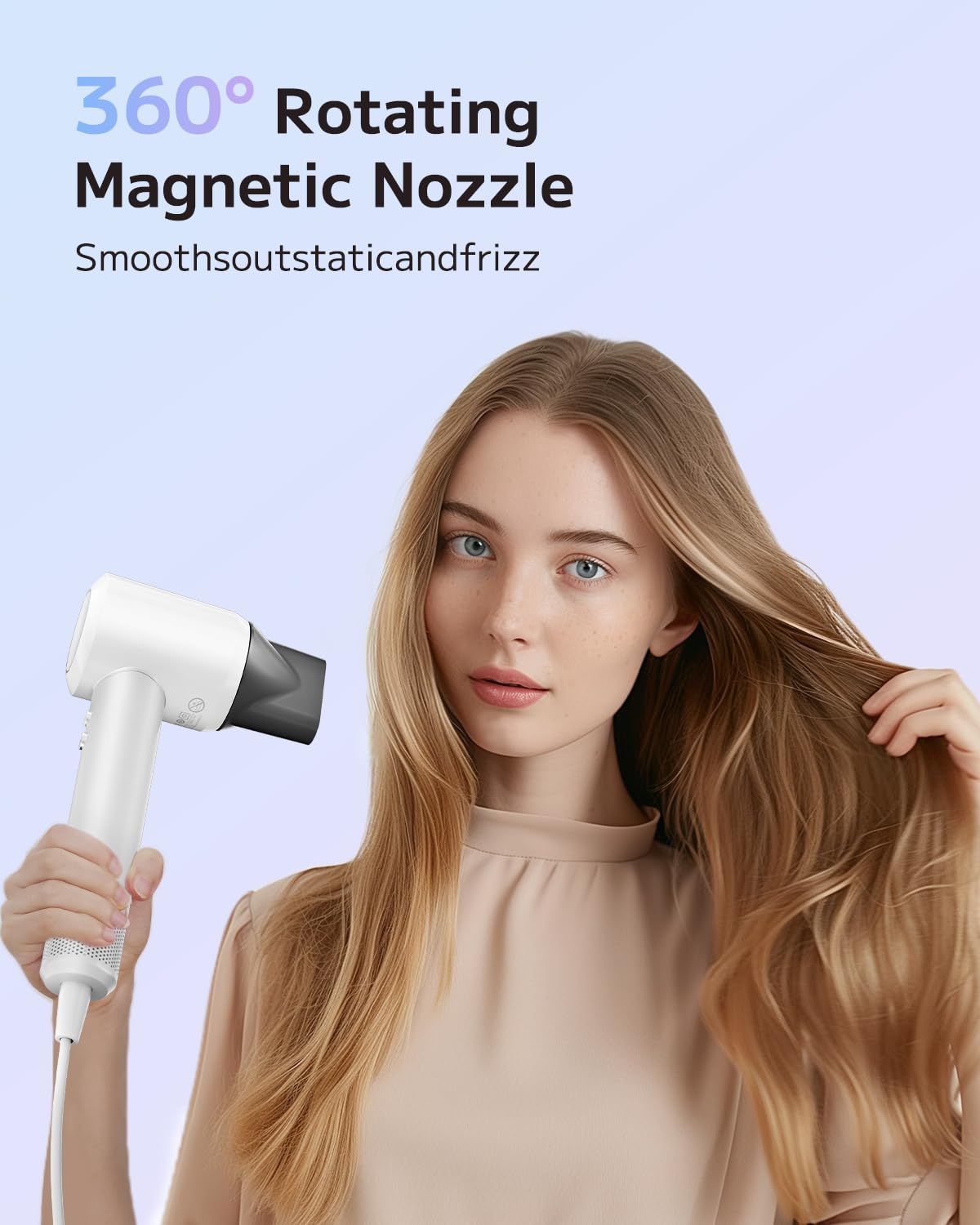 PLUZZ iones negativos para cabello más suave y brillo