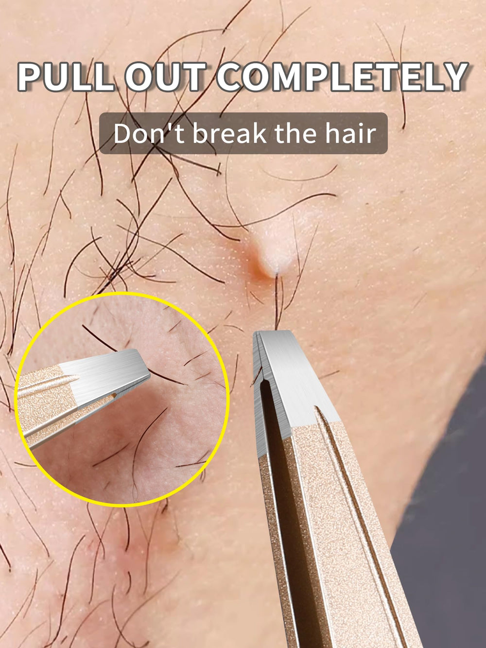 Plys pinzas planas para bigotes, limpieza facial precisa