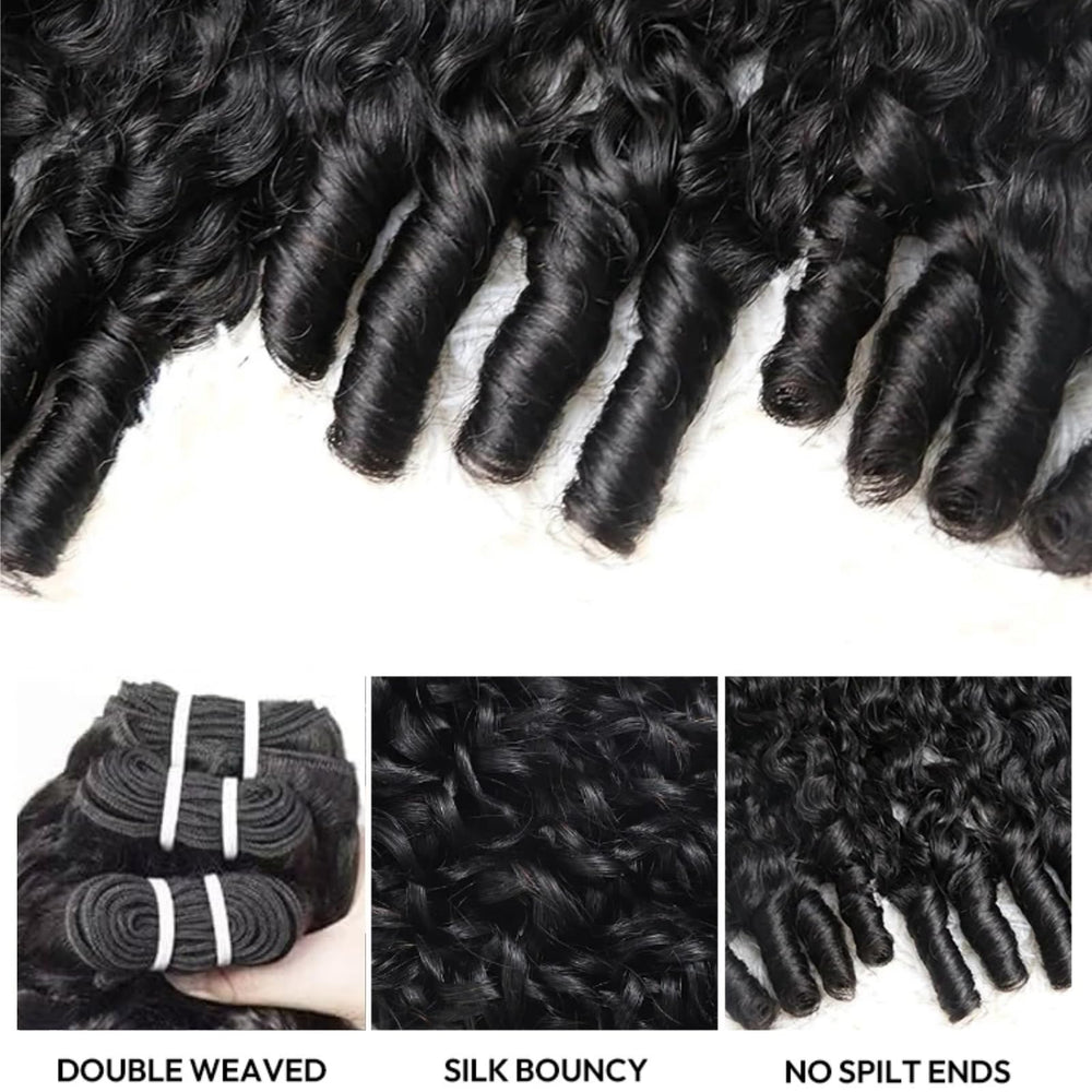 PNKHB mechas Burmese rizadas de 22 pulgadas, máxima longitud y volumen.