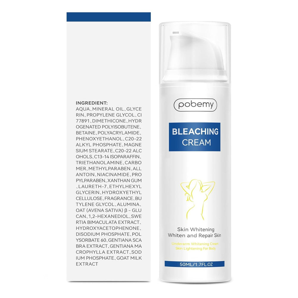 Pobemy Crema Aclaradora, cuidado diario de piel con iluminación gradual de manchas.