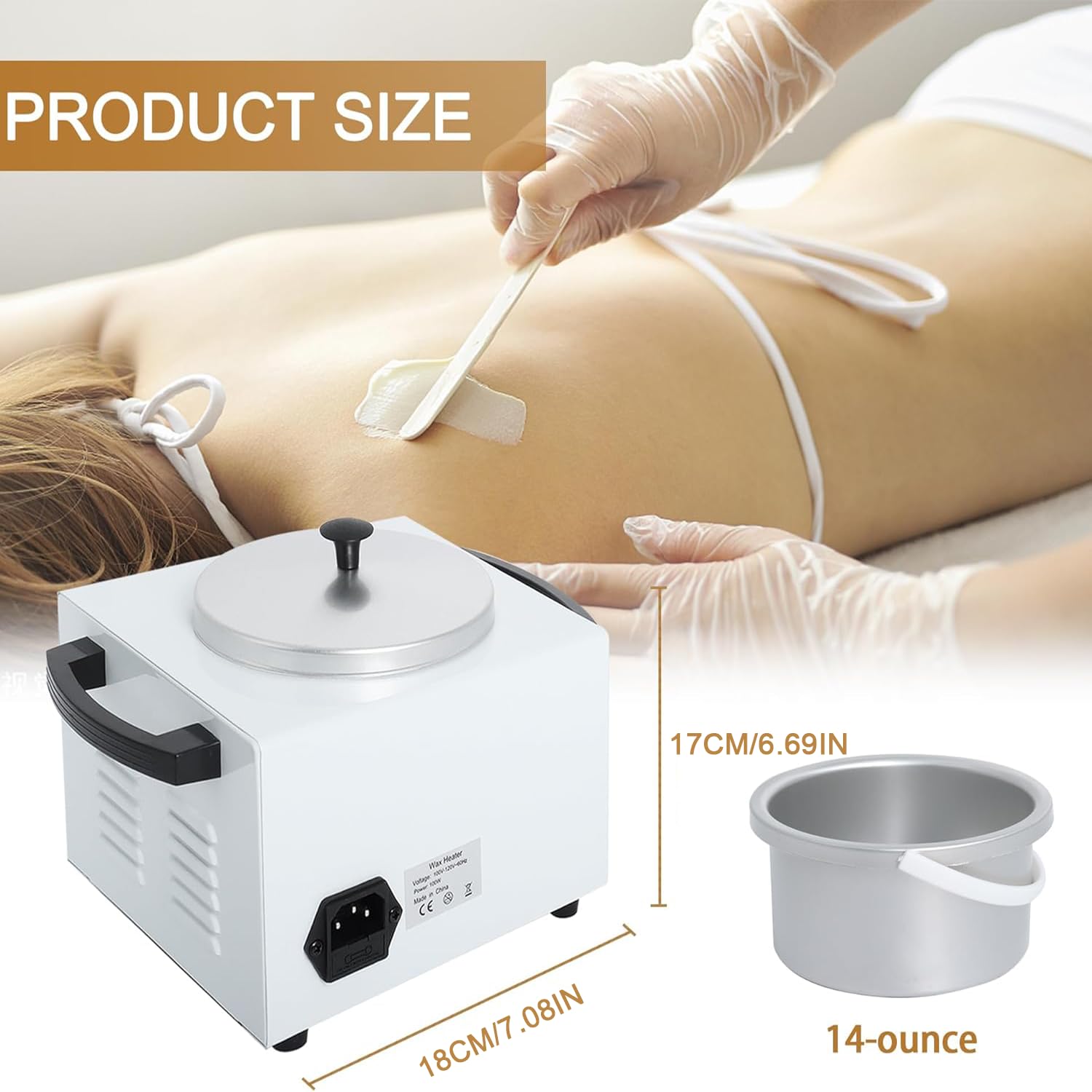 Podoy derretidor de cera ideal para centro de belleza en casa.