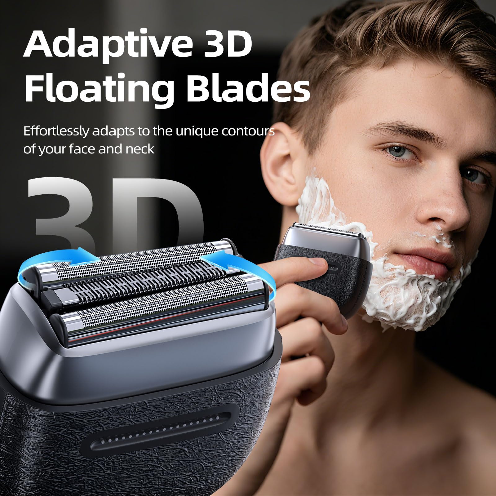 POHO afeitadora eléctrica impermeable IPX7 para uso en ducha