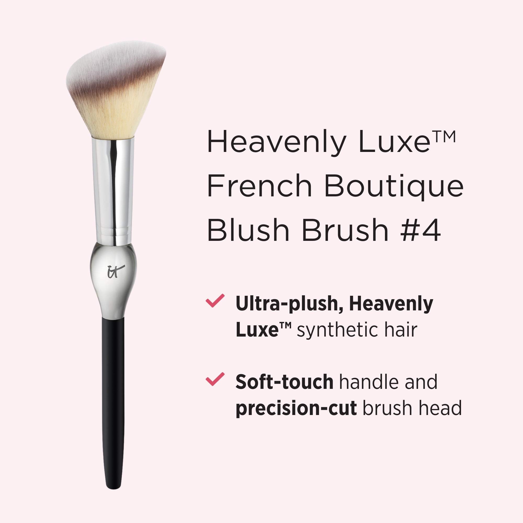 Poils Heavenly Luxe synthétiques doux, IT Cosmetics Heavenly Luxe French Boutique #4, application fluide.