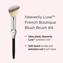 Poils Heavenly Luxe synthétiques doux, IT Cosmetics Heavenly Luxe French Boutique #4, application fluide.