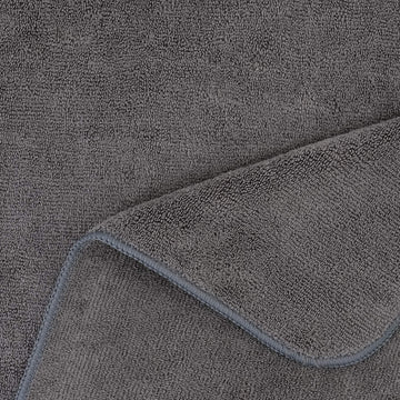 Conjunto de dos toallas POLYTE gris oscuro para salon en casa