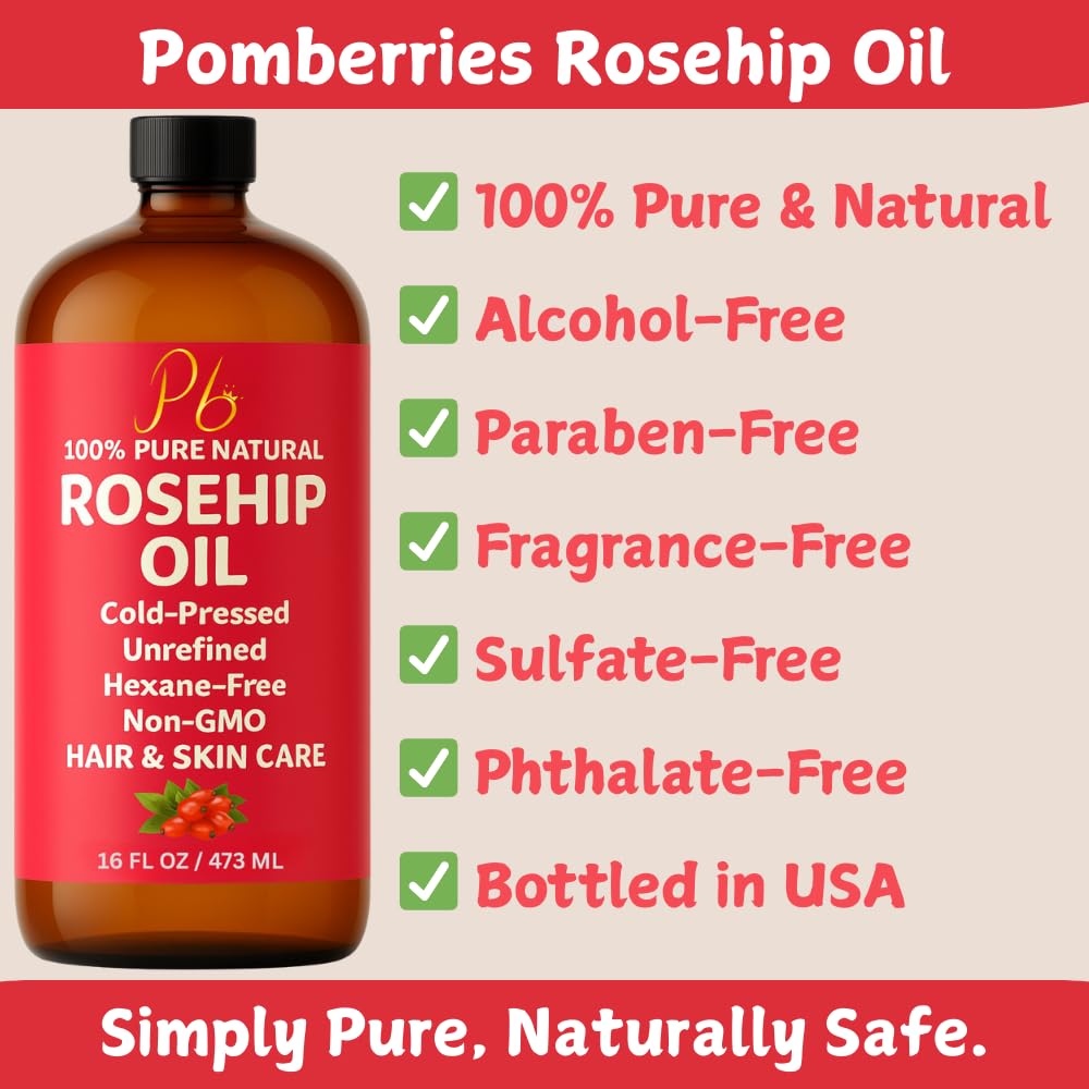 Close-up of golden rosehip oil texture ready for application.