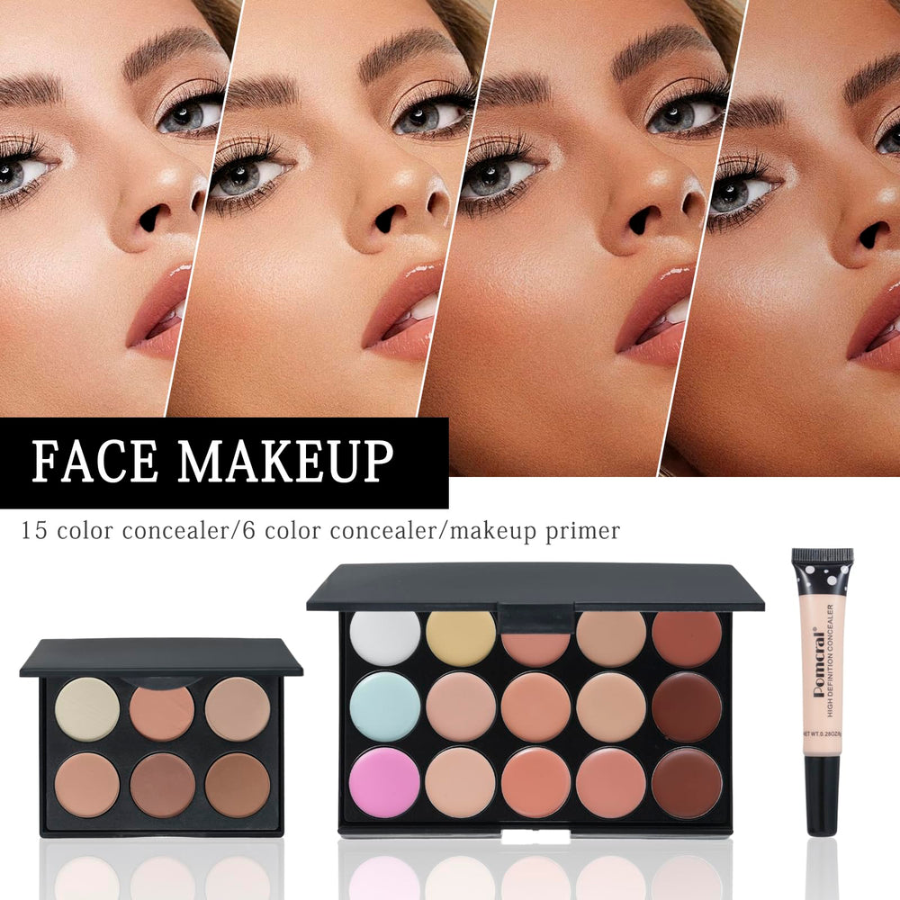 Estuche organizador Pomcral para maquillaje, almacenamiento práctico.