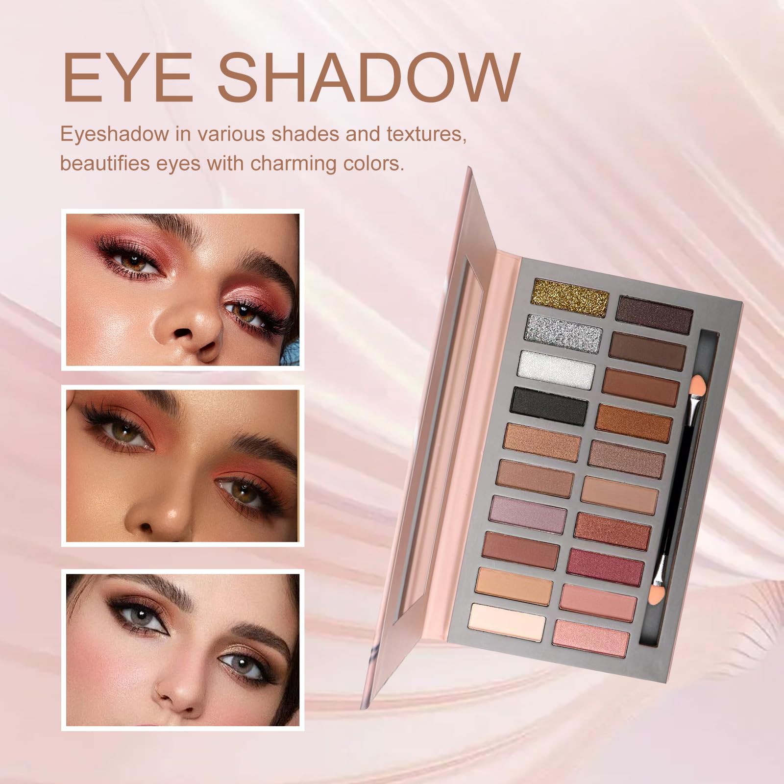 Pomcral Ombres Yeux Metalliques: reflets subtils pour un regard sophistiqué.