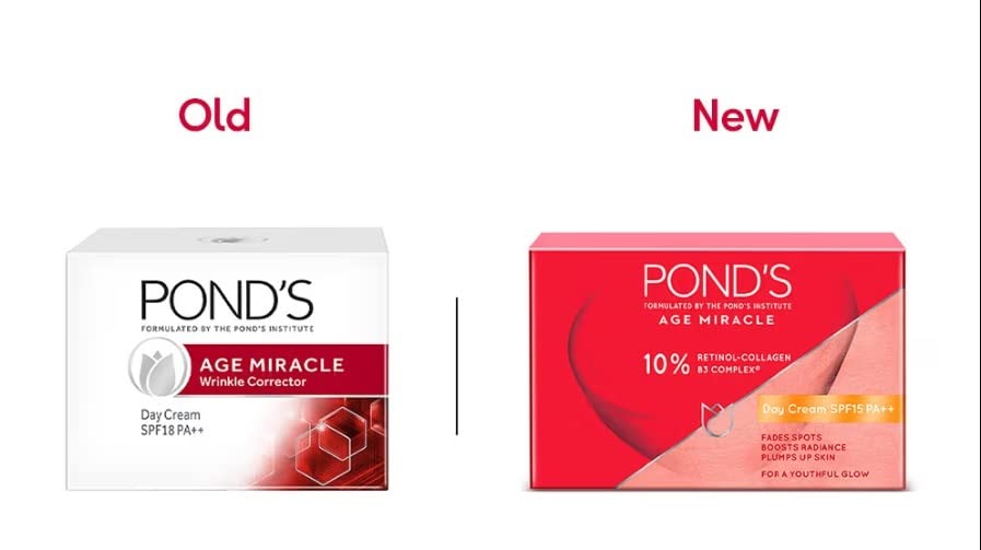 Protección solar SPF15 PA++ con POND'S Age Miracle Day Cream.
