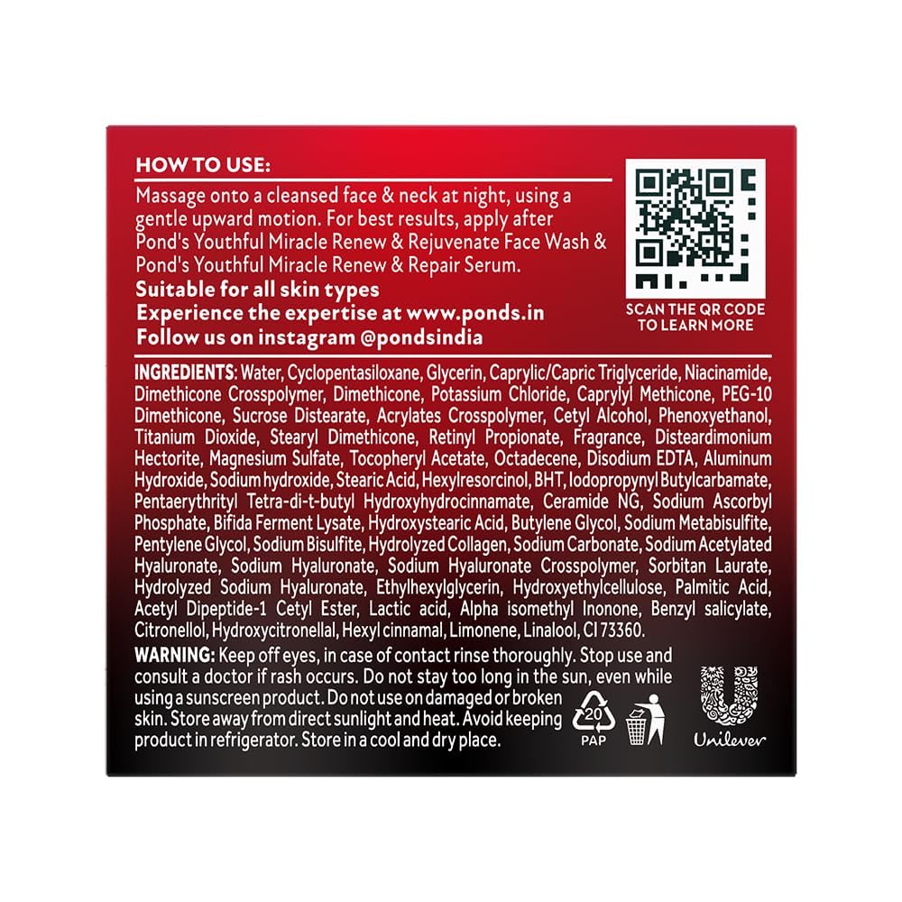POND'S Age Miracle textura ligera para uso diario y absorción rápida.