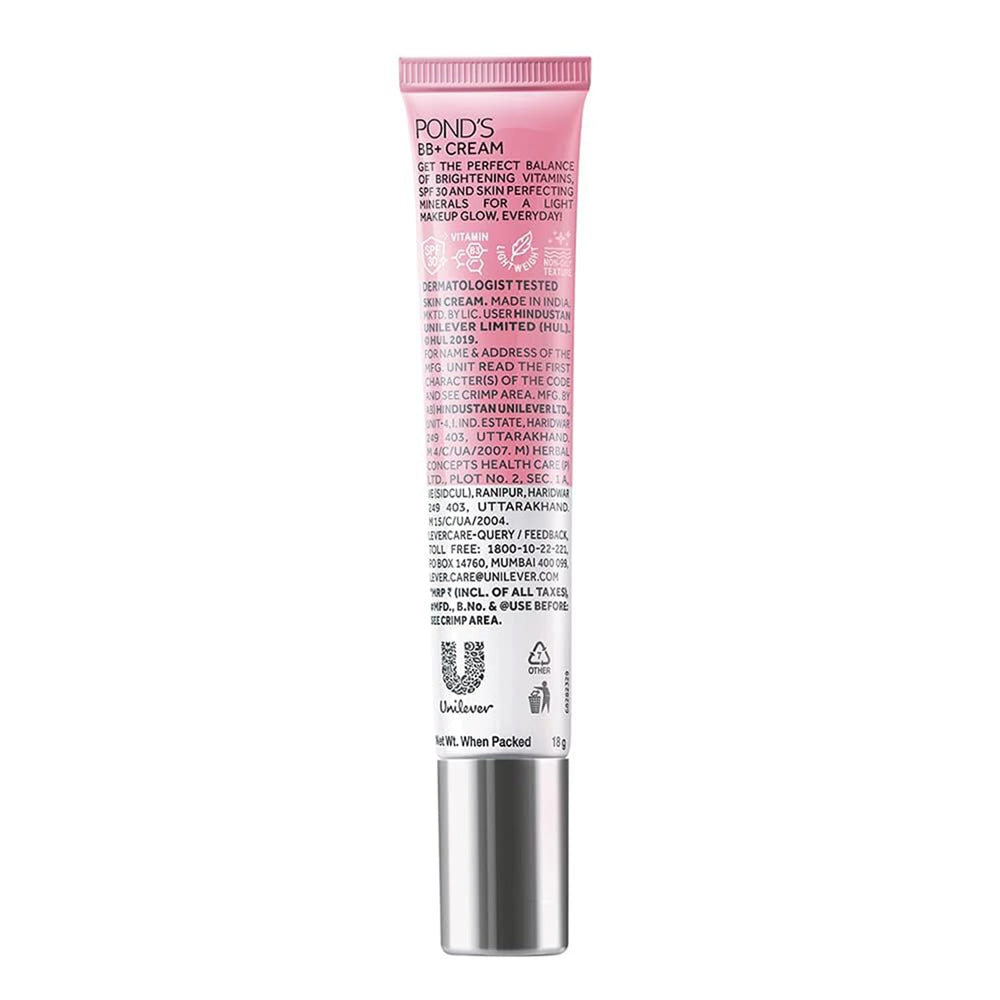 POND'S BB+ Cream Ivory, textura ligera, sensación fresca en la piel.