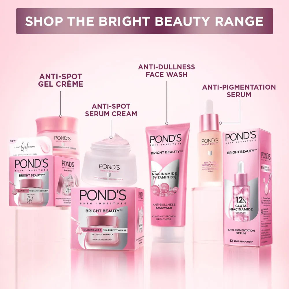 POND'S Bright Beauty Serum, rutina-piel, complemento ideal para cuidado diario.