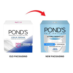 Aplicación diaria de POND'S Crema fría hidratante en rostro