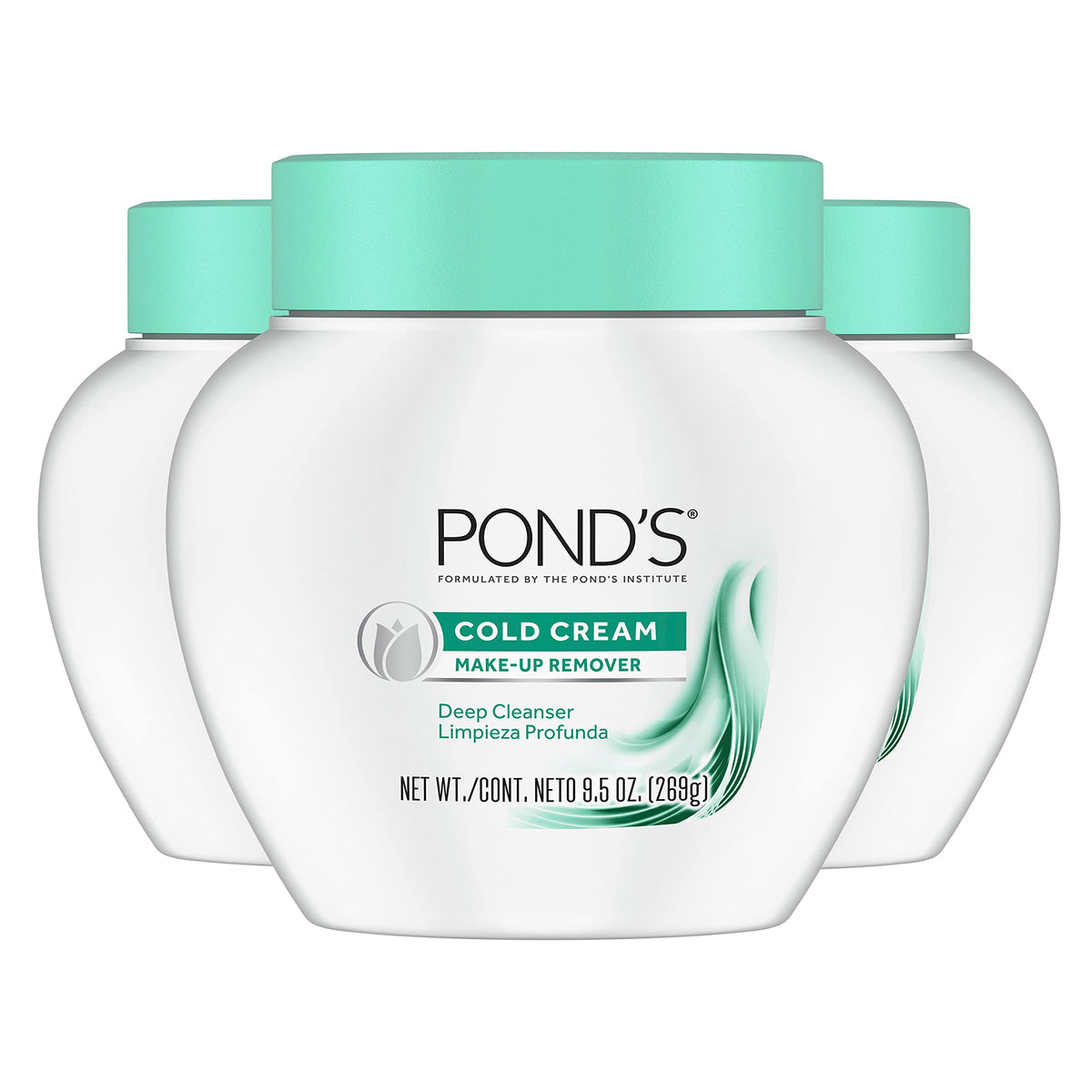 Pond's Crema Fría: tarro de limpiador que elimina maquillaje y hidrata la piel.