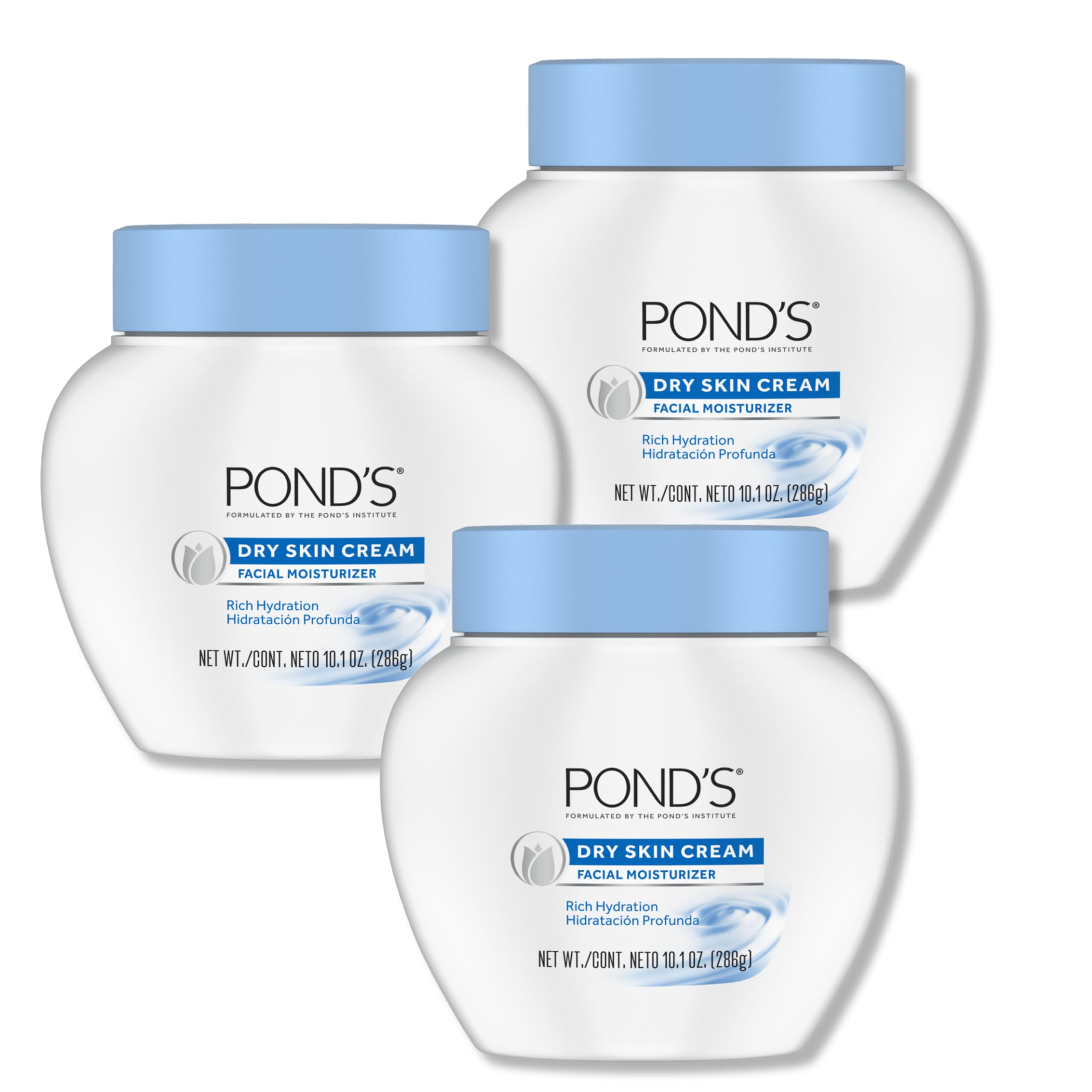 POND'S Crema Piel Seca: textura cremosa para hidratación profunda.