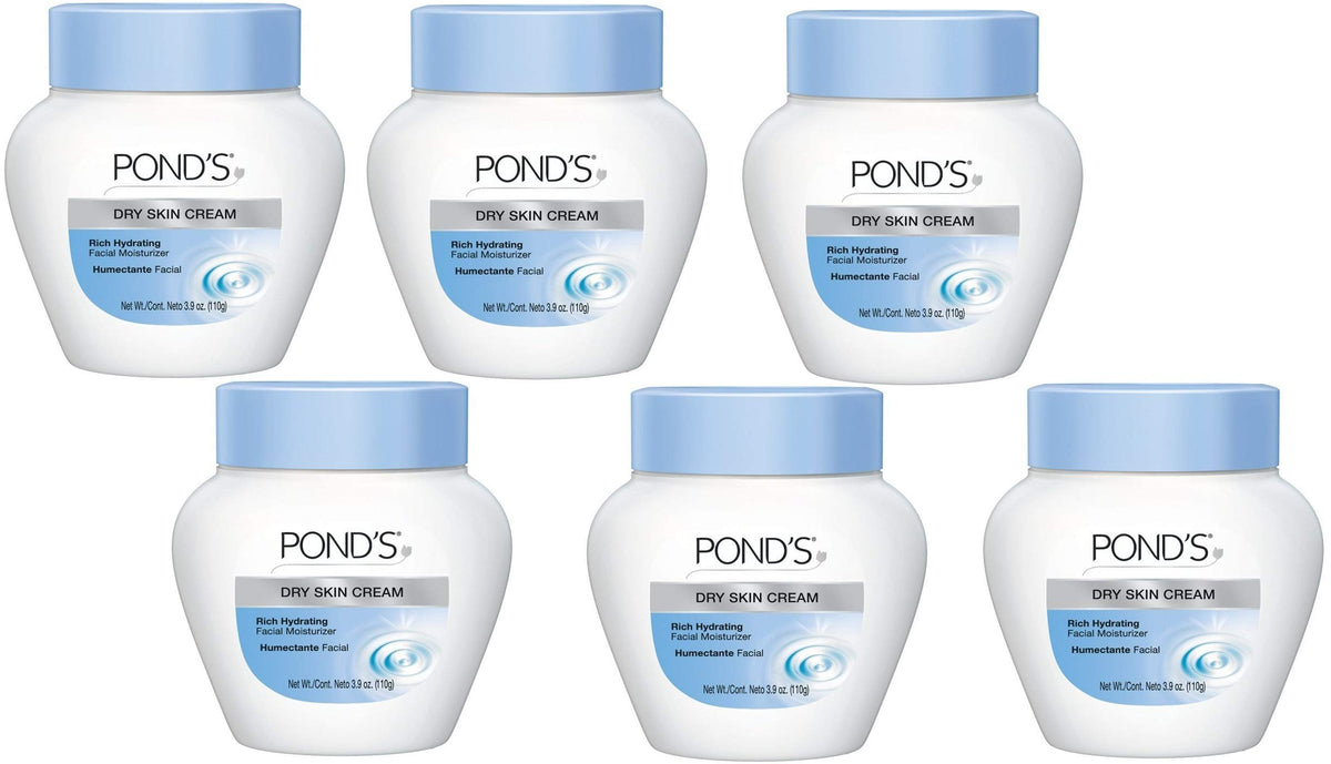 POND'S Crème pour peau sèche – pot visible et hydratation riche.