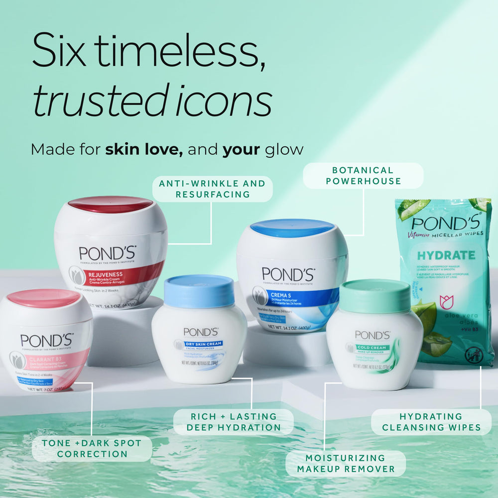 POND'S Empaque clásico, diseño atemporal para la rutina de belleza.