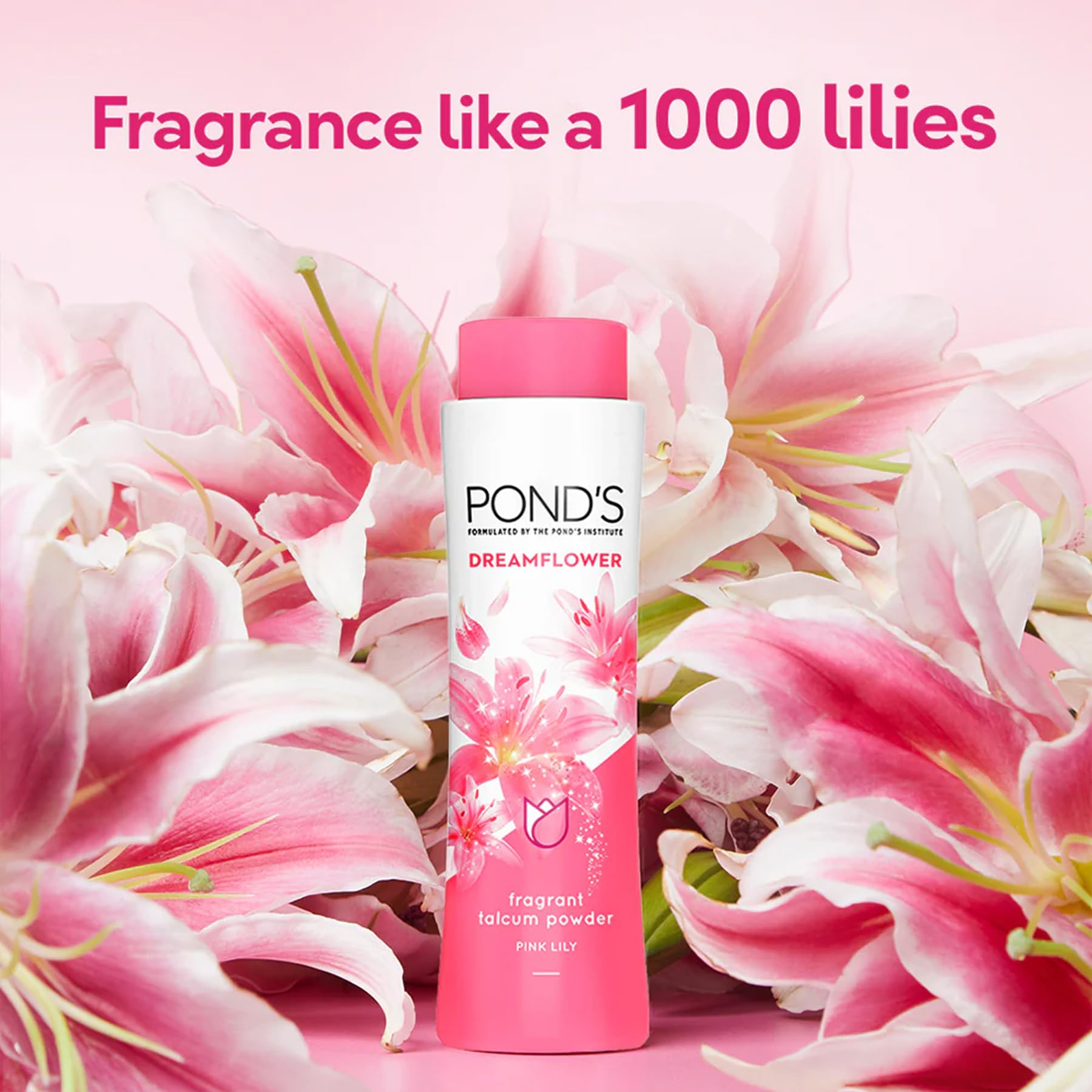 Pond's Flor de Ensueño Talco, cuidado suave para piel delicada.