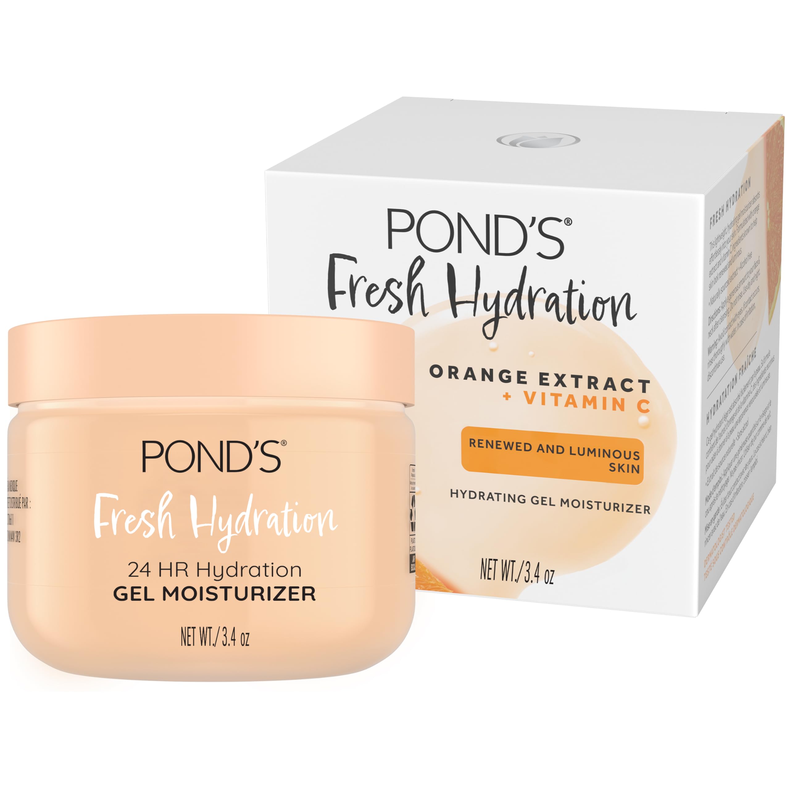 POND’S gel hidratante con extracto de naranja aporta frescura luminosa.