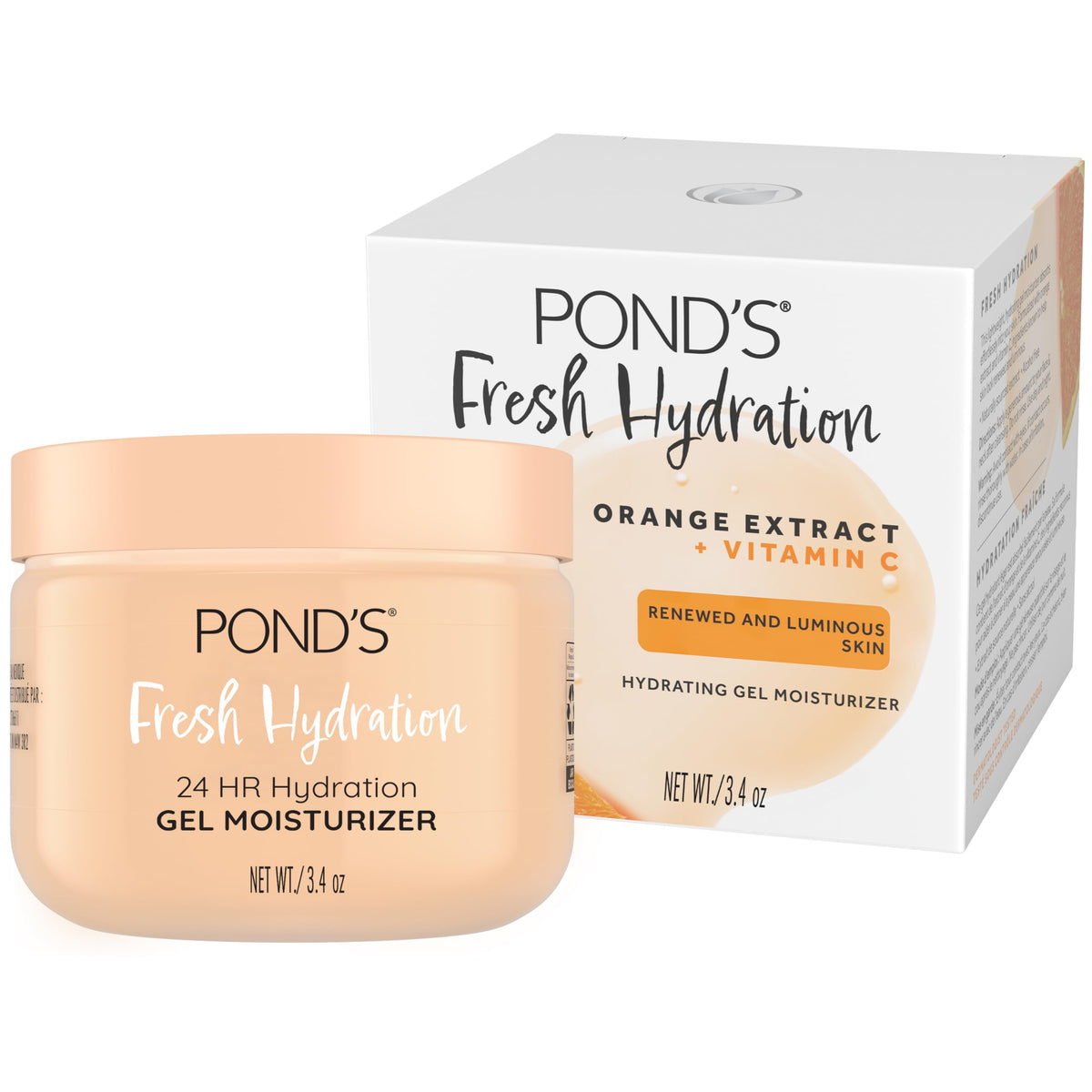 POND’S gel hidratante con extracto de naranja aporta frescura luminosa.