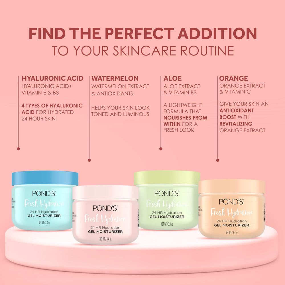 POND'S gel hidratante de sandía, ideal para usar antes del maquillaje.