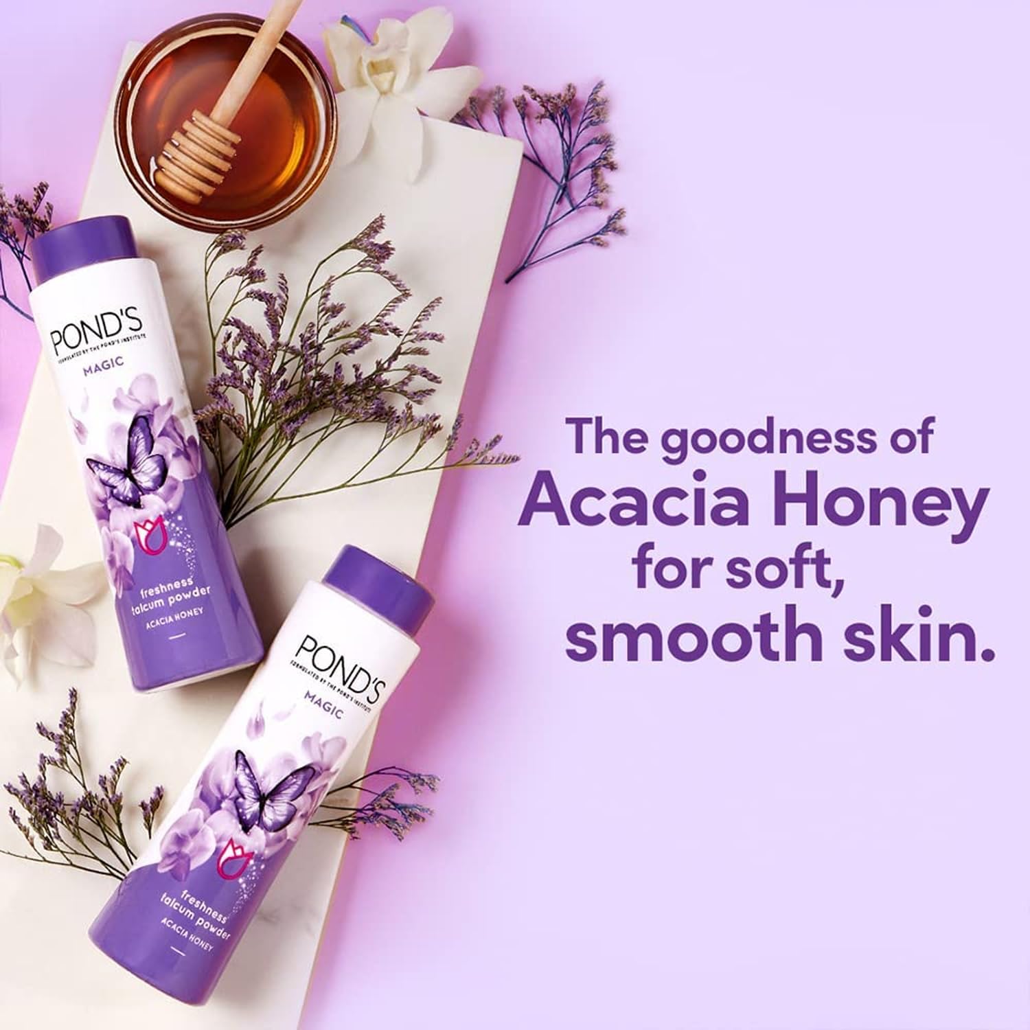 Pond's Magic Talco: uso diario para piel suave y fresca.
