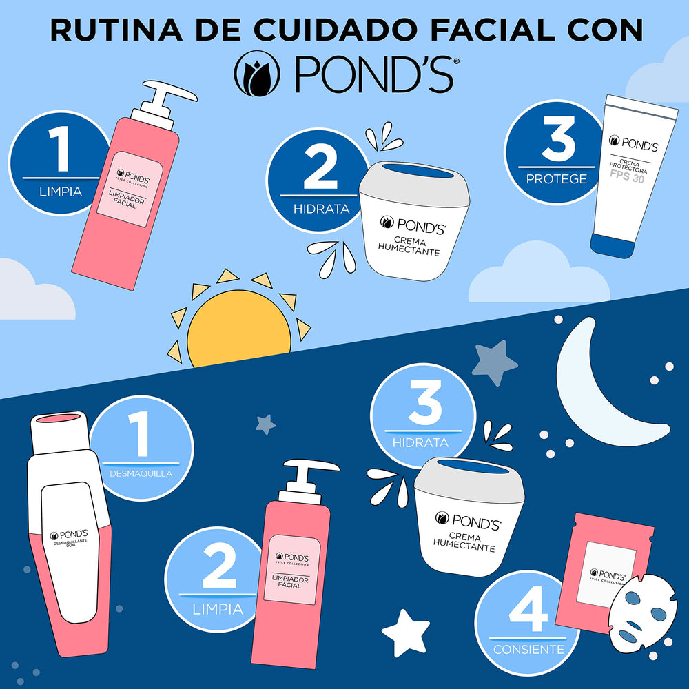 Rutina de mañana y noche con Crema S para piel suave.