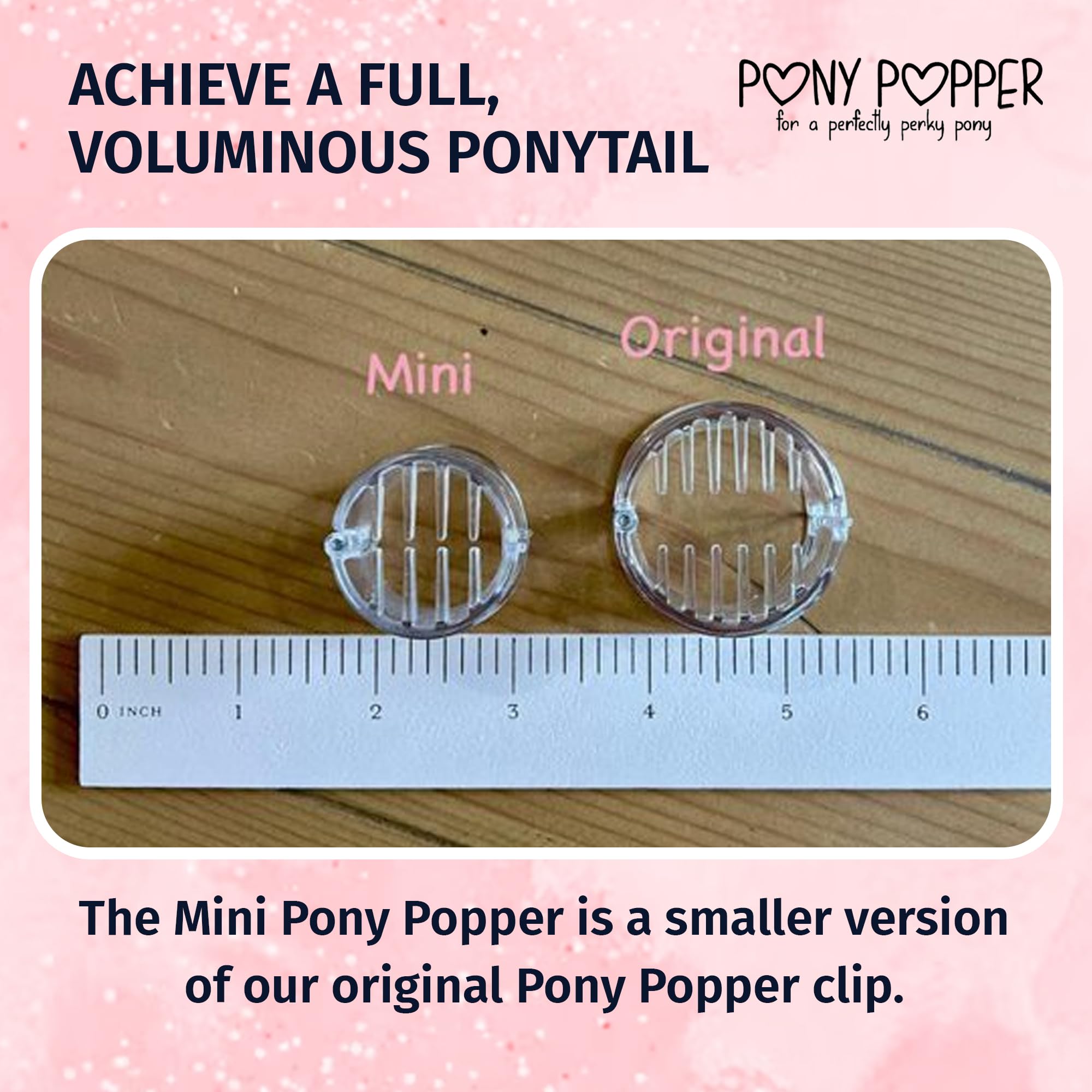 Pony Popper Clip para uso diario en diferentes tipos de pelo