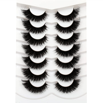 Pooplunch 8D silk cat-eye lashes for dramatic evening look