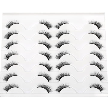 Pooplunch half lashes pack includes 14-pair convenience for variety.