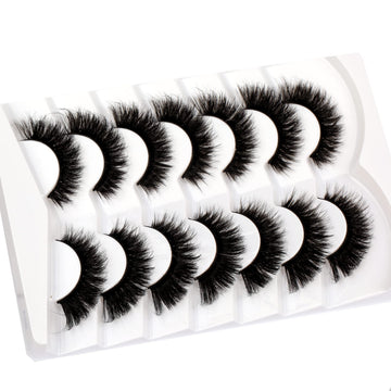 Pooplunch seven-pairs pack offering versatile lash looks