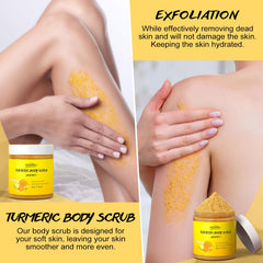 POP MODERN.C Exfoliante curcuma-vitamina-c, textura de sal marina para poros limpios.