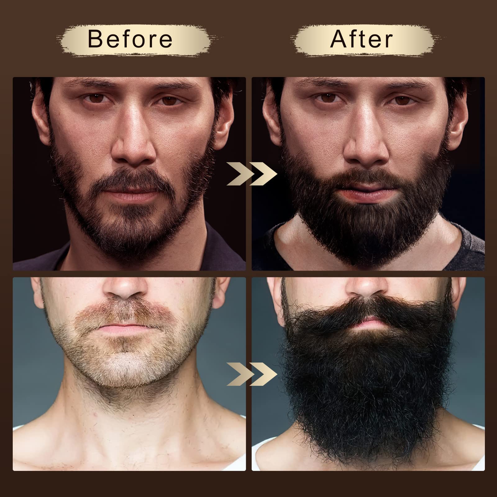 POP MODERN.C kit cuidado barba: cepillo-barba aplica y reparte el aceite para un acabado suave