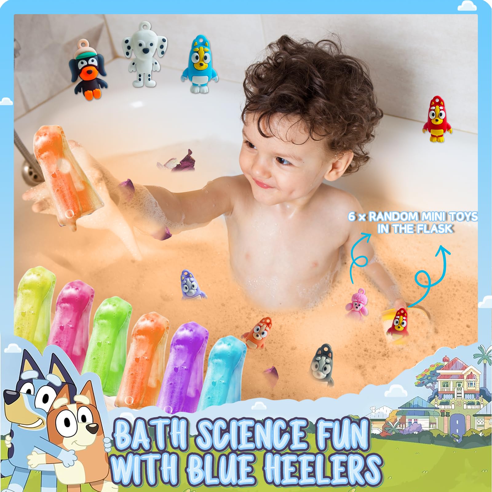POPBATH bombas con pétalos de rosa secos para una experiencia aromática suave.