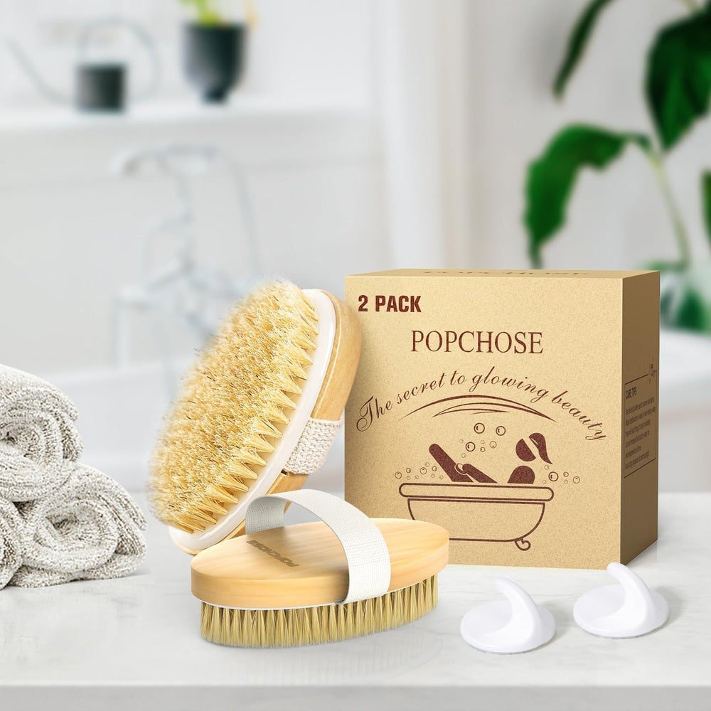 POPCHOSE cerdas naturales mantienen la exfoliación duradera y estable