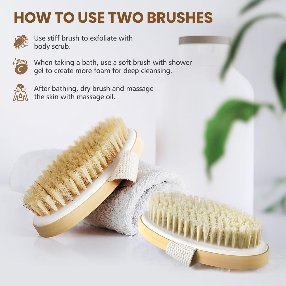 POPCHOSE cepillo para baño mejora la limpieza durante la exfoliación