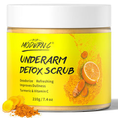 POP MODERN.C exfoliante de axilas desintoxicante con cúrcuma para piel suave.