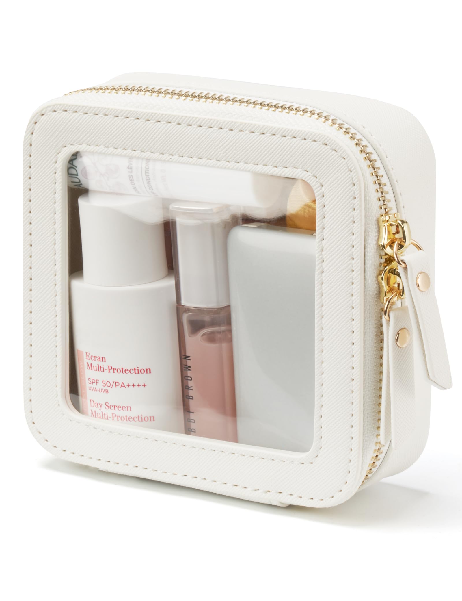 Popvibe bolso cosmético transparente, fácil acceso a tus básicos.