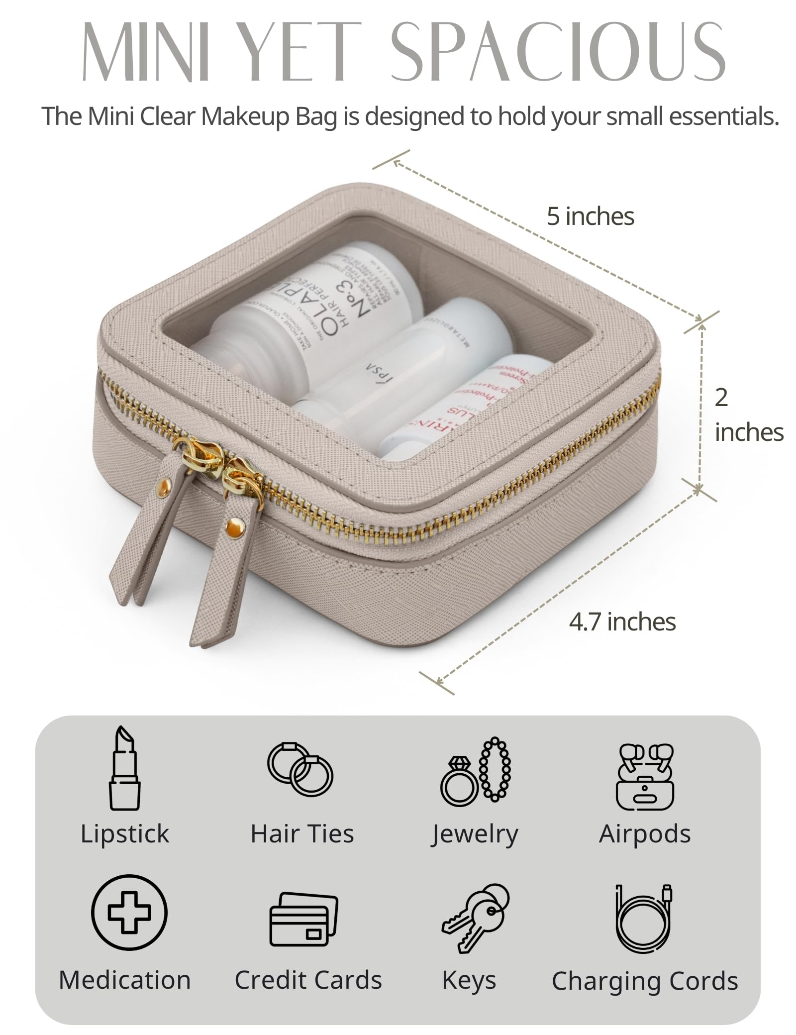 Popvibe material resistente al agua, protege tus esenciales.
