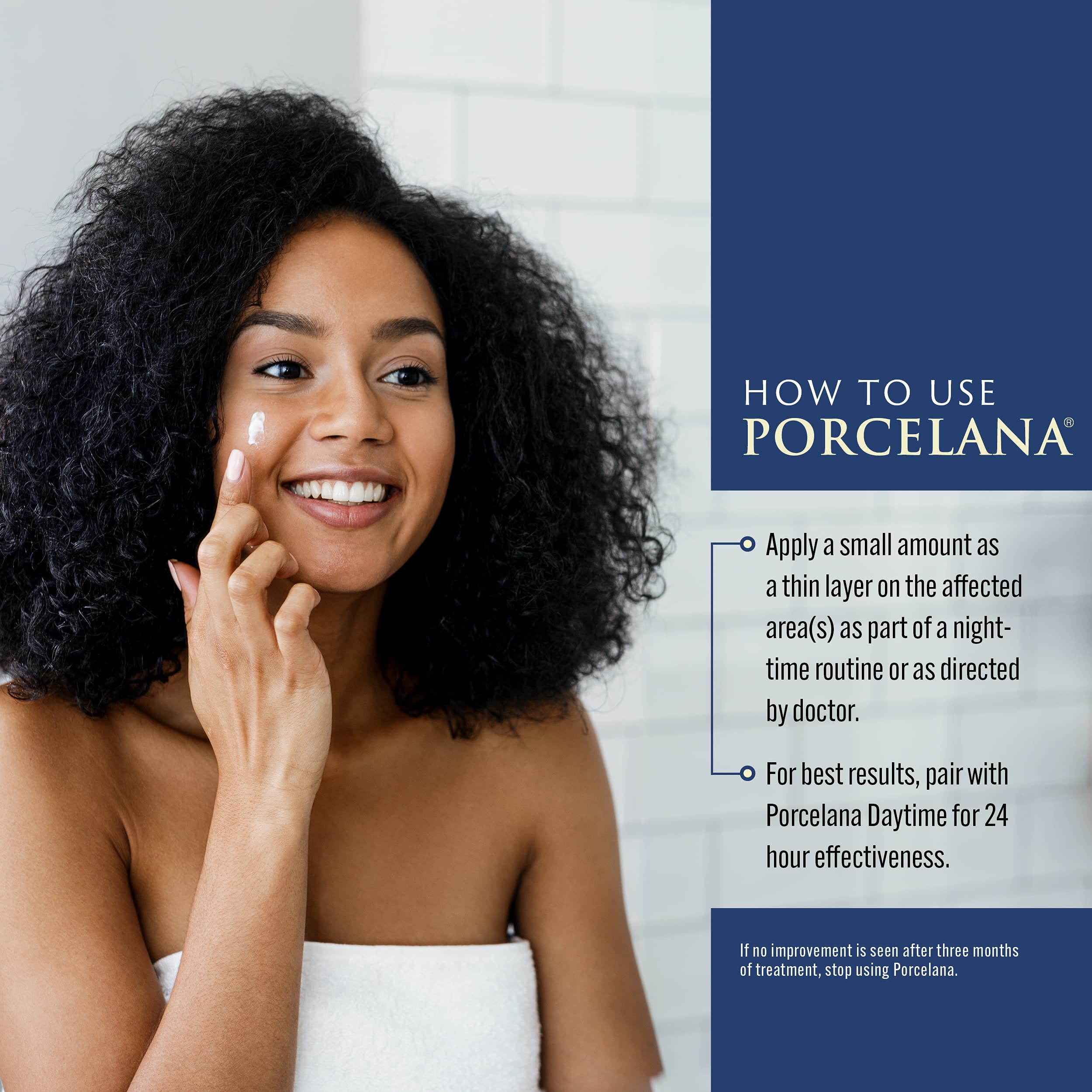 Porcelana Crema Nocturna Hidratante: composición ligera para uso nocturno, debajo del maquillaje
