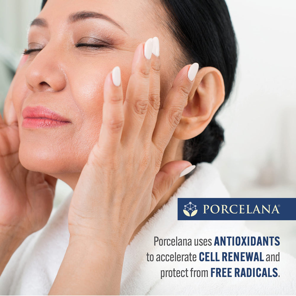 Porcelana Crema Nocturna Hidratante: compromiso antioxidante, protege frente a factores ambientales nocturnos